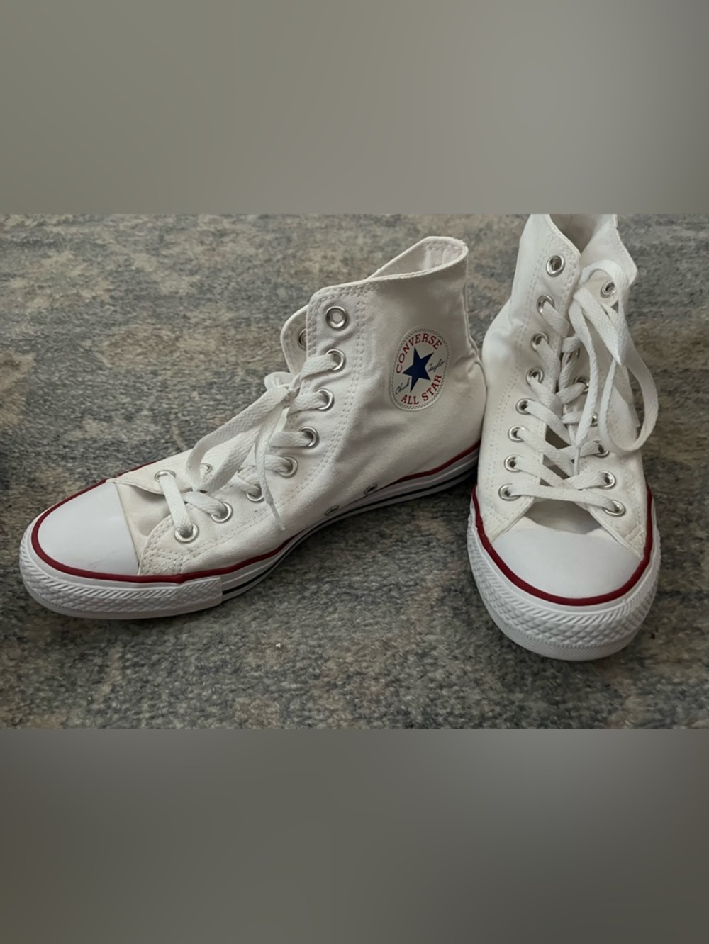 Converse classic white high tops NWOT